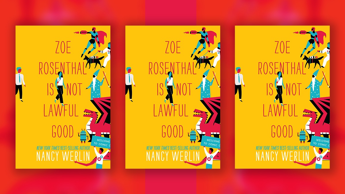 The Cover of Zoe Rosenthal is Not Lawful Good three times