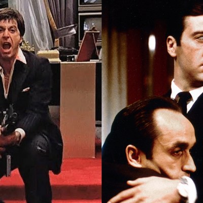 Al Pacino in Scarface and The Godfather Part II