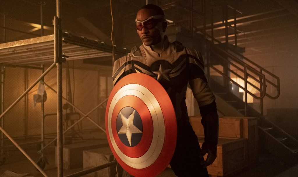 Anthony Mackie as Sam Wilson Captain America in The Falcon and the Winter Soldier