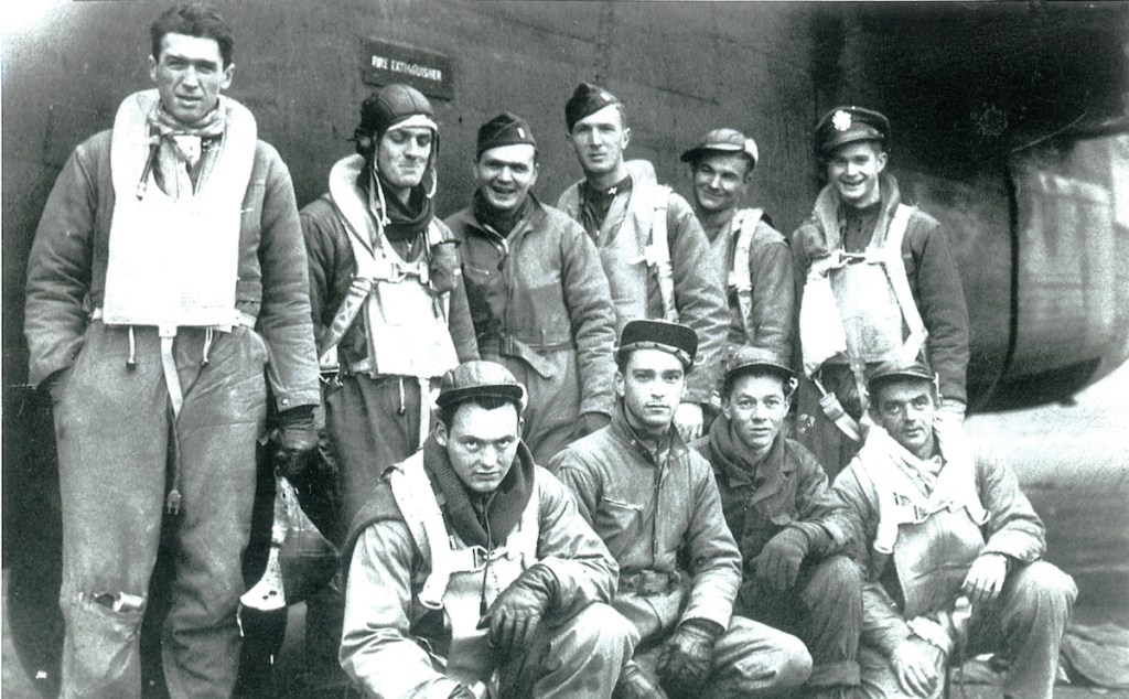 Jimmy Stewart and the Lady Shamrock Crew in WW2