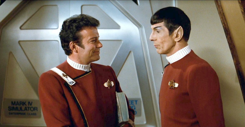 Spock and Kirk Star Trek 2 Wrath of Khan