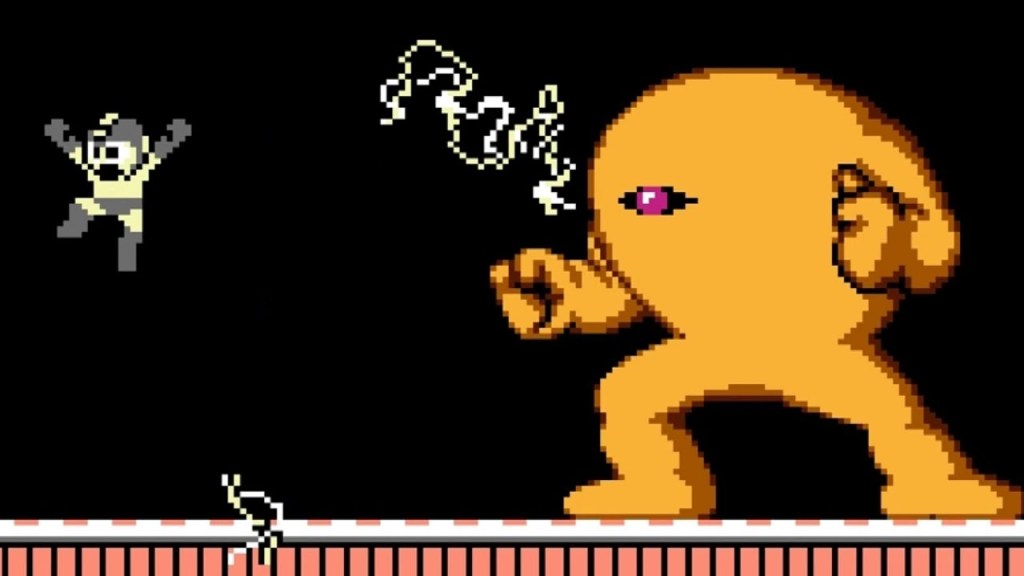 Mega Man Yellow Devil NES censored