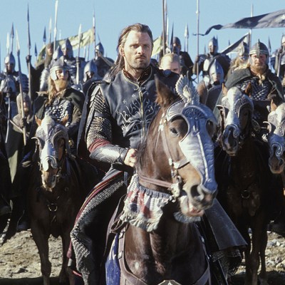 Viggo Mortensen as Aragorn in The Lord of the Rings: Return of the King.