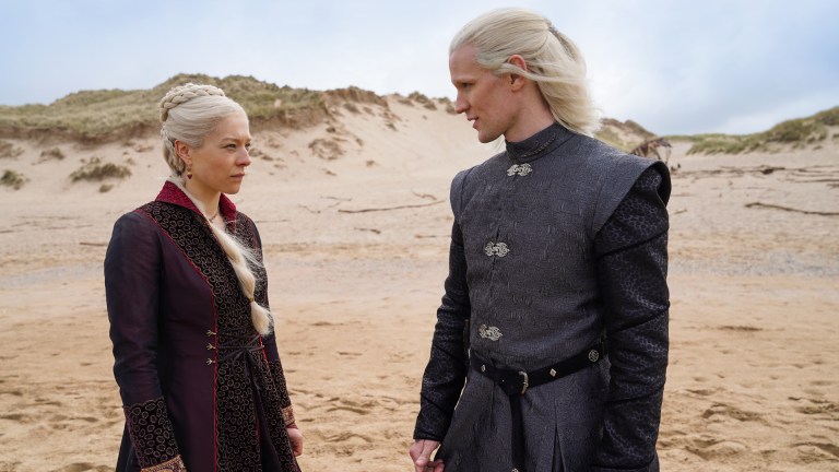 Emma D'Arcy and Matt Smith as Rhaenyra and Daemon Targaryen in House of the Dragon