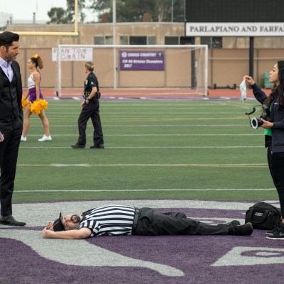 Lucifer, Chloe, and Ella investigate the murder of a high school referee.