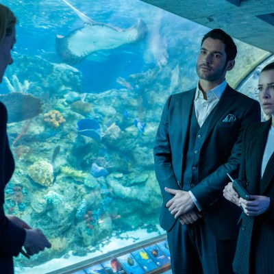 Lucifer and Chloe investigate a murder by shark as his siblings begin circling around Lucifer.