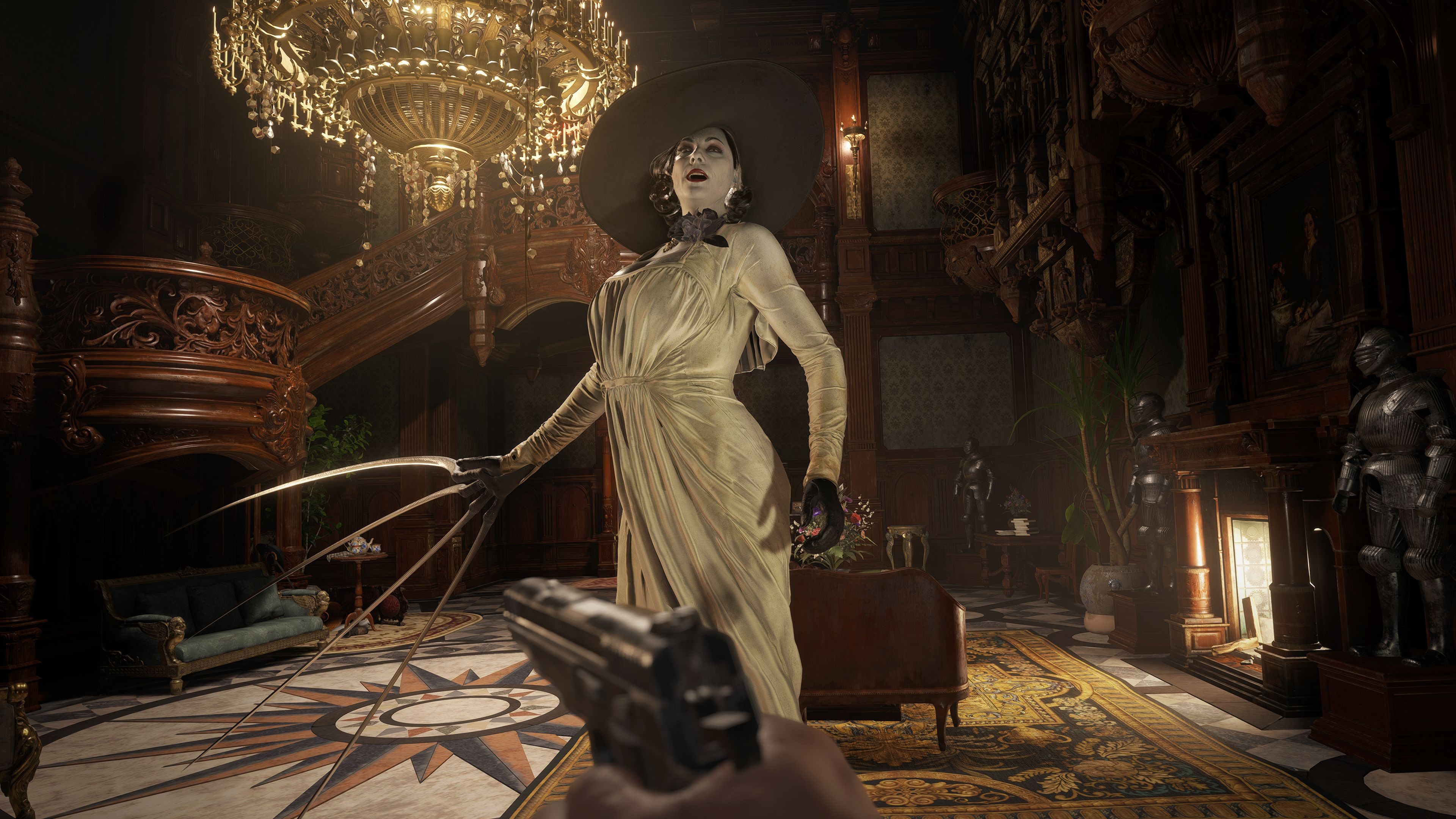 Resident Evil Village S Lady Dimitrescu Terrifying Facts You Need To Know About Tall Vampire Lady Den Of Geek Resident Evil Village S Lady Dimitrescu Terrifying Facts You Need To Know About Tall Vampire Lady Den Of Geek