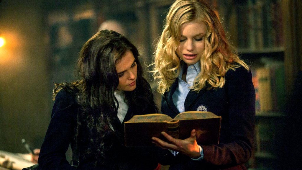 Zoey Deutch and Lucy Fry in Vampire Academy