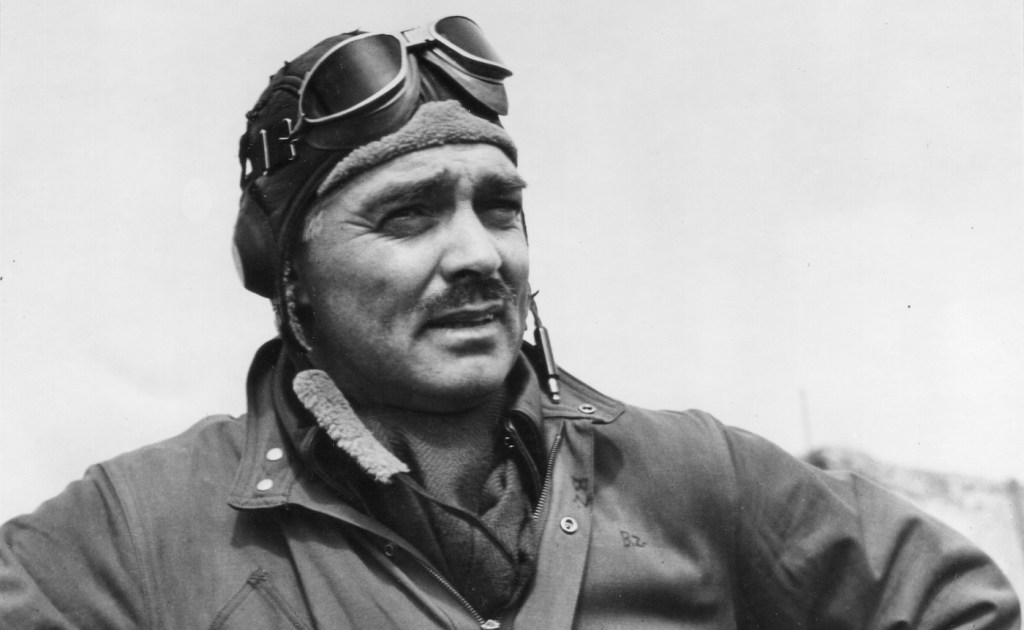 Clark Gable as gunner in World War II
