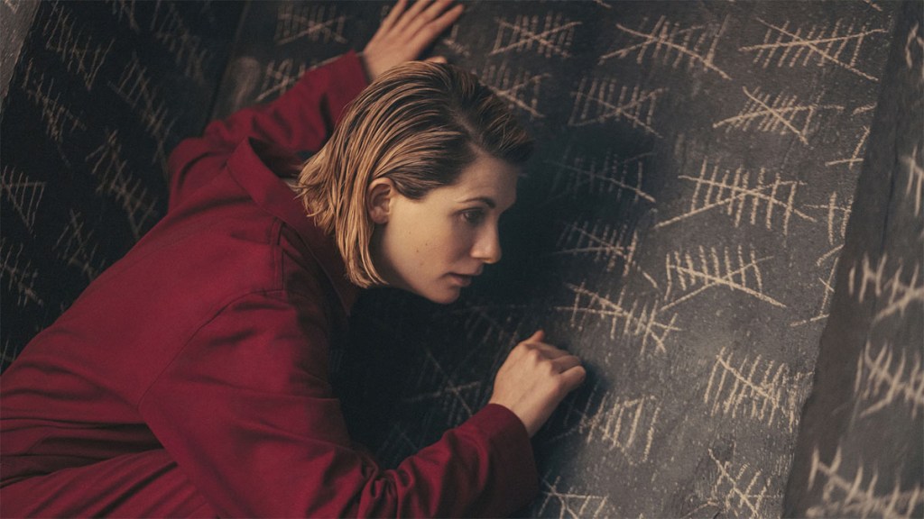 Jodie Whittaker Revolution of the Daleks prison cropped