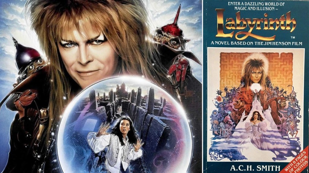Labyrinth poster cropped and novelisation book cover