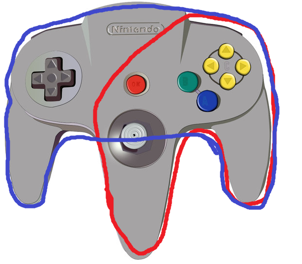 N64 Controller design layout