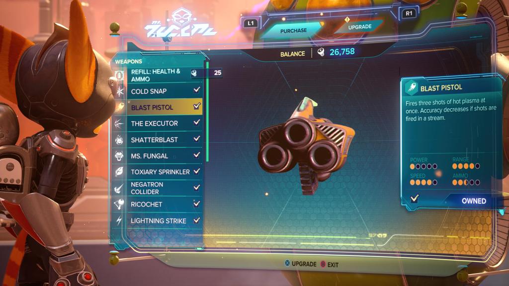 Ratchet and Clank Rift Apart Blast Pistol