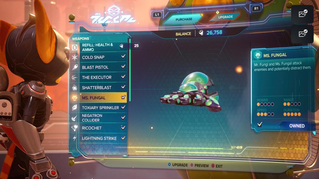 Ratchet and Clank Rift Apart Ms. Fungal