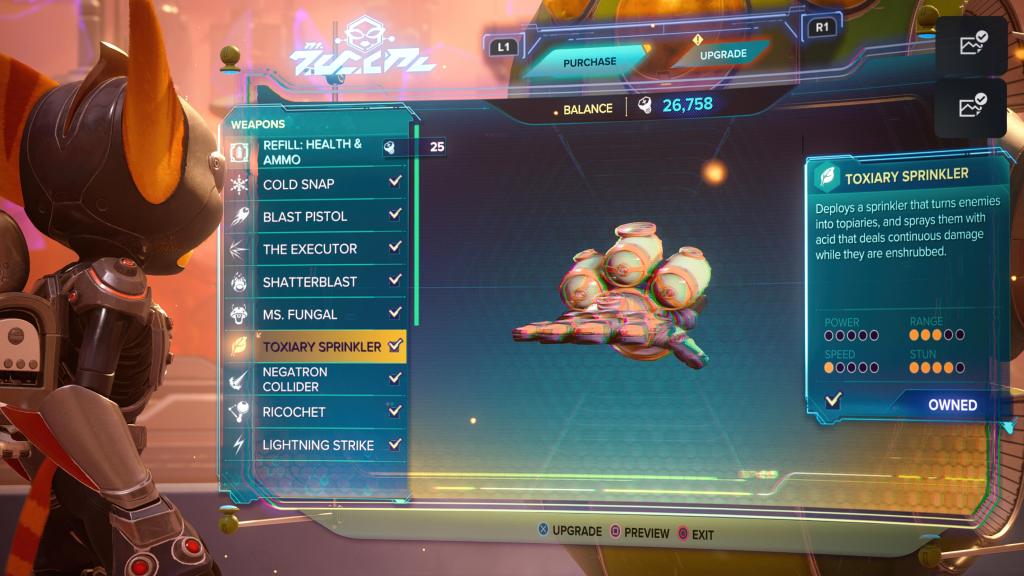 Ratchet and Clank Rift Apart Toxiary Sprinkler