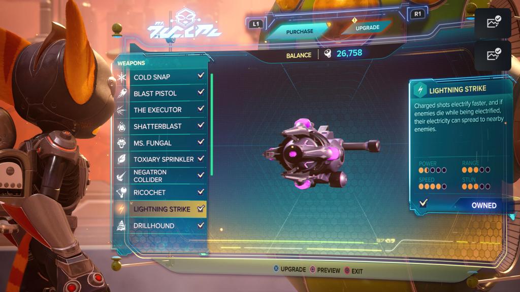 Ratchet and Clank Rift Apart Lightning Strike