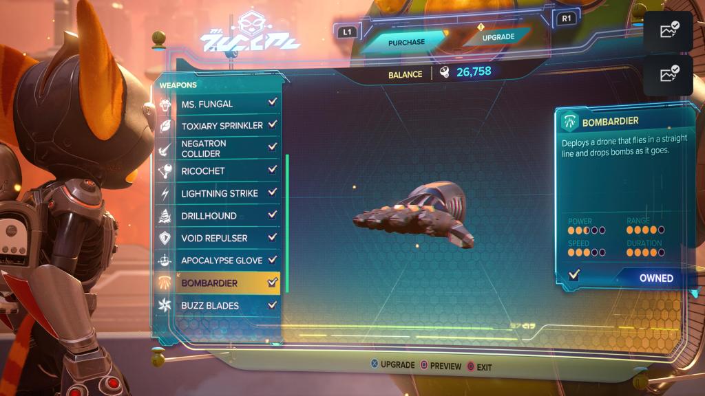 Ratchet and Clank Rift Apart Bombardier