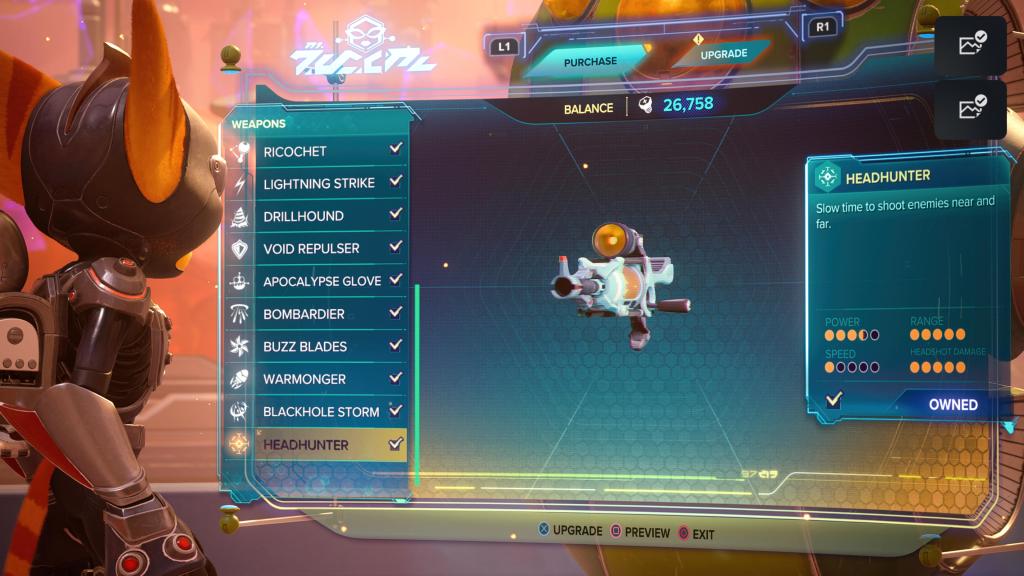 Ratchet and Clank Rift Apart Headhunter