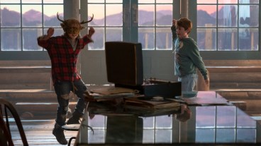 SWEET TOOTH (L to R) CHRISTIAN CONVERY as GUS and TOM KERR as RUSTY ANDERSON in episode 102 of SWEET TOOTH