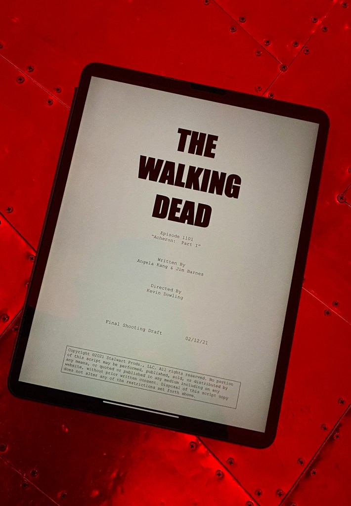 The Walking Read Season 11 Episode 1 script cover