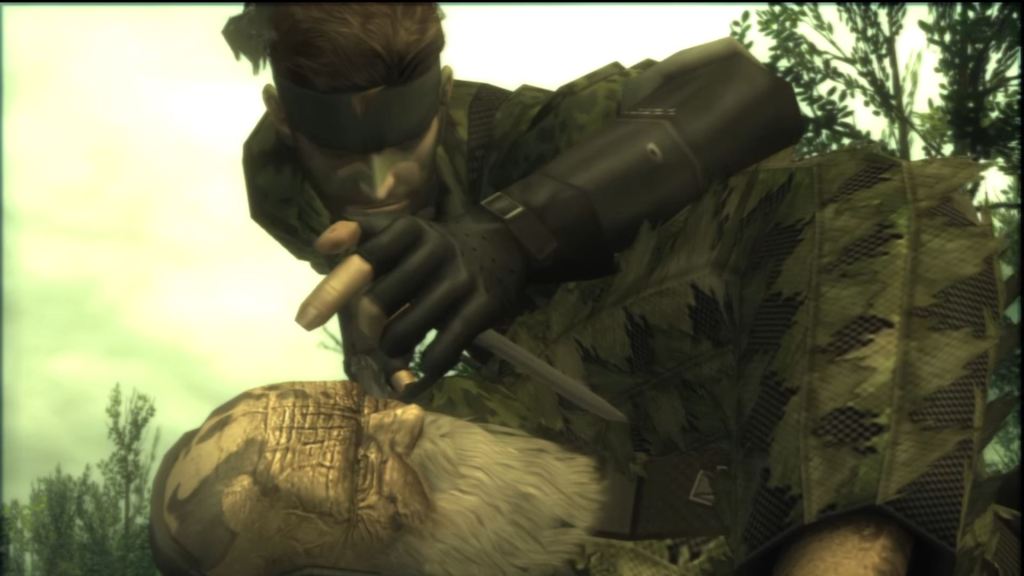 Metal Gear Solid 3 The End cutscene
