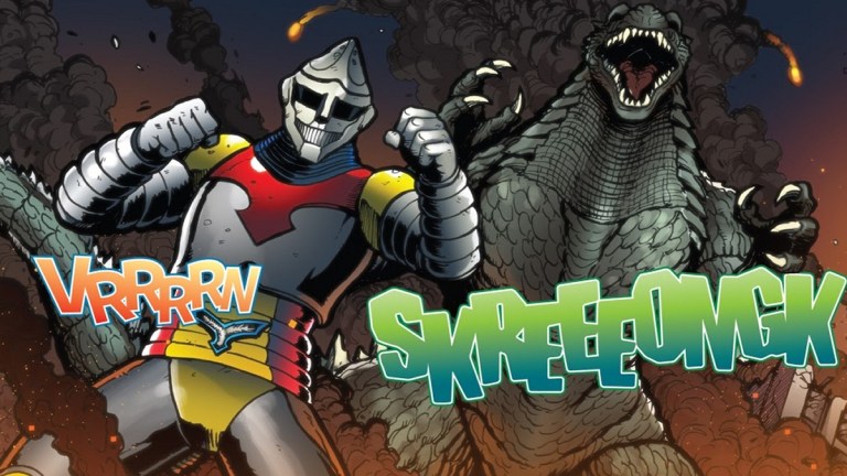 Jet Jaguar and Godzilla