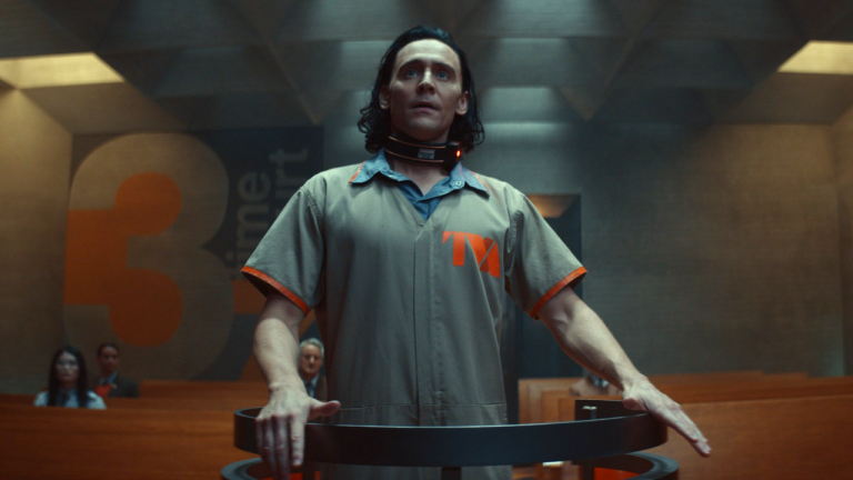 Tom Hiddleston as Loki in Episode 1