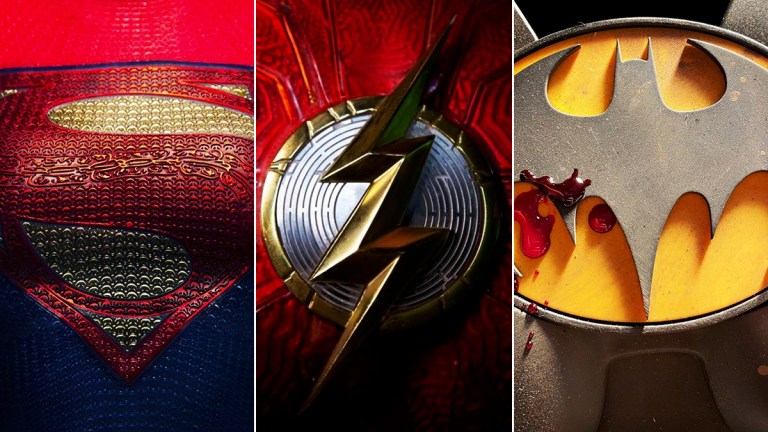 The Flash Movie Logo, Supergirl DCEU Logo, Batman Costume Logo