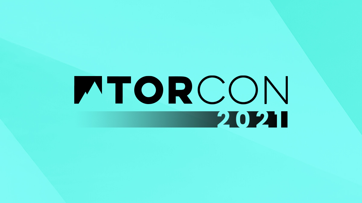 TorCon 2021 logo against a teal background