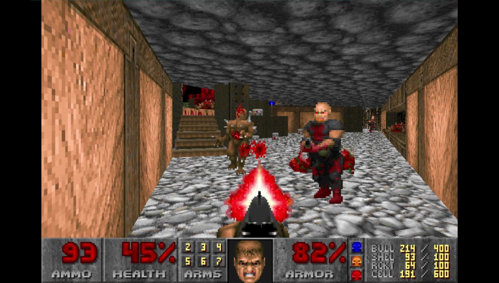 Doom 1993 геймплей FPS