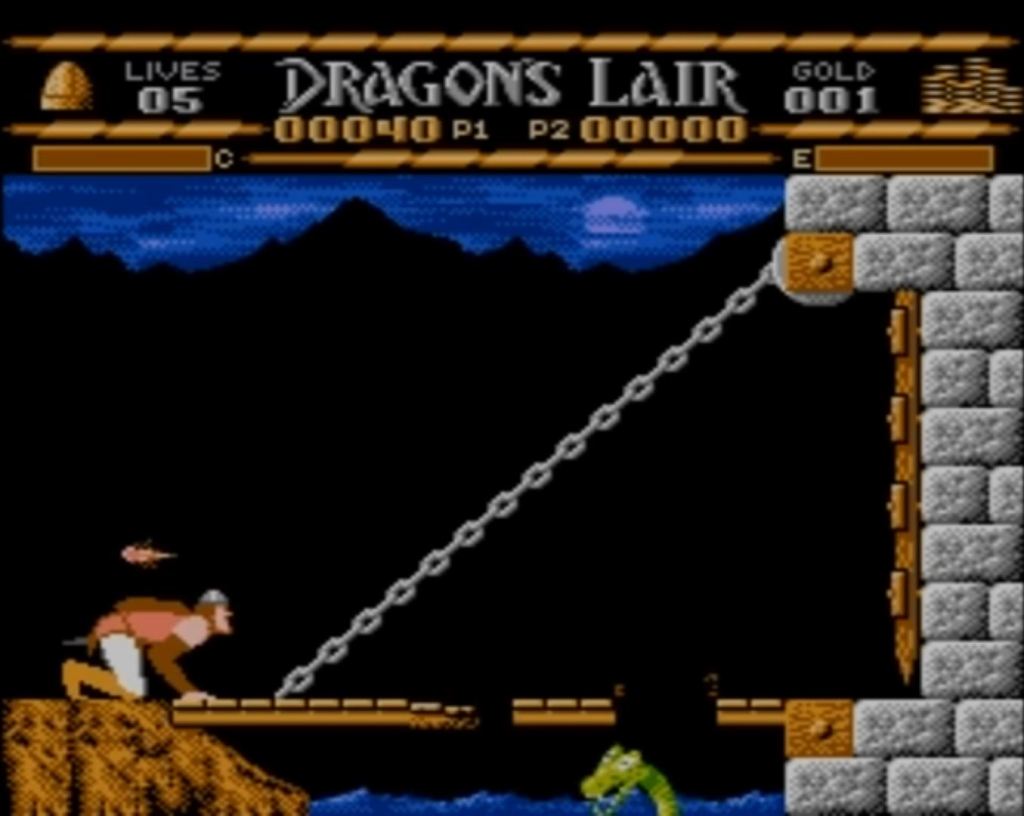Dragon's Lair NES game