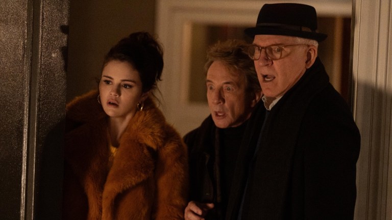Selena Gomez, Martin Short, and Steve Martin in Only Murders in the Building