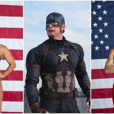 Maggie Steffens, Steve Rogers (Chris Evans), and Yul Moldauer