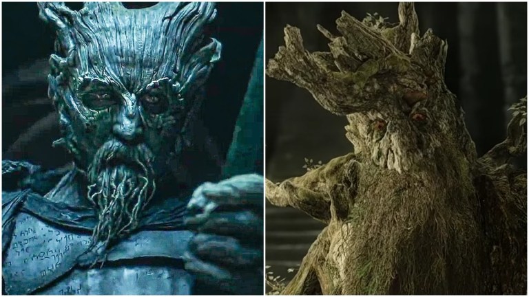 The Green Knight and Treebeard from Lord of the Rings