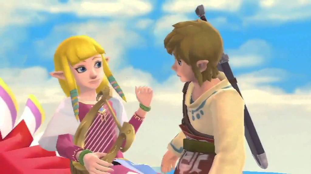 Skyward Sword Link and Zelda romance