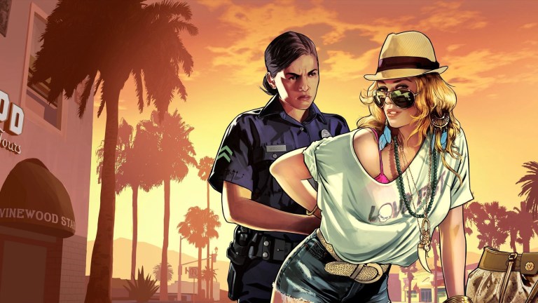 GTA 5 Blonde Character Arrested