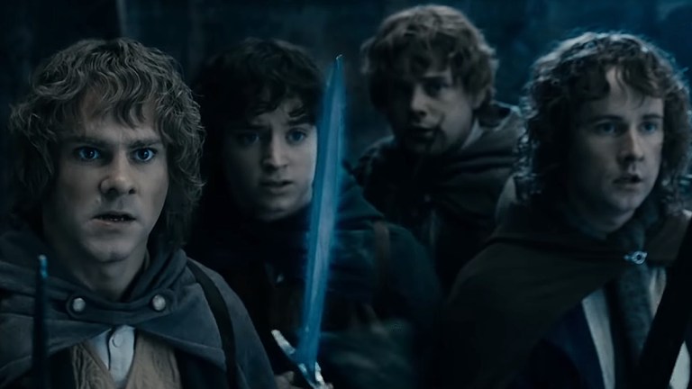 Hobbits in The Lord of the Rings: The Fellowship of the Ring.
