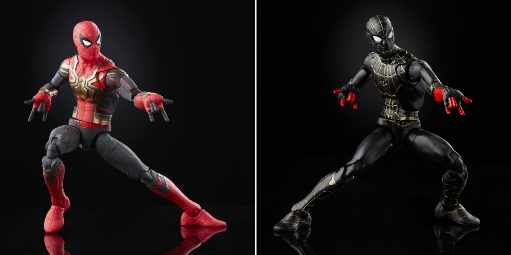 spider man black and gold suit action figure