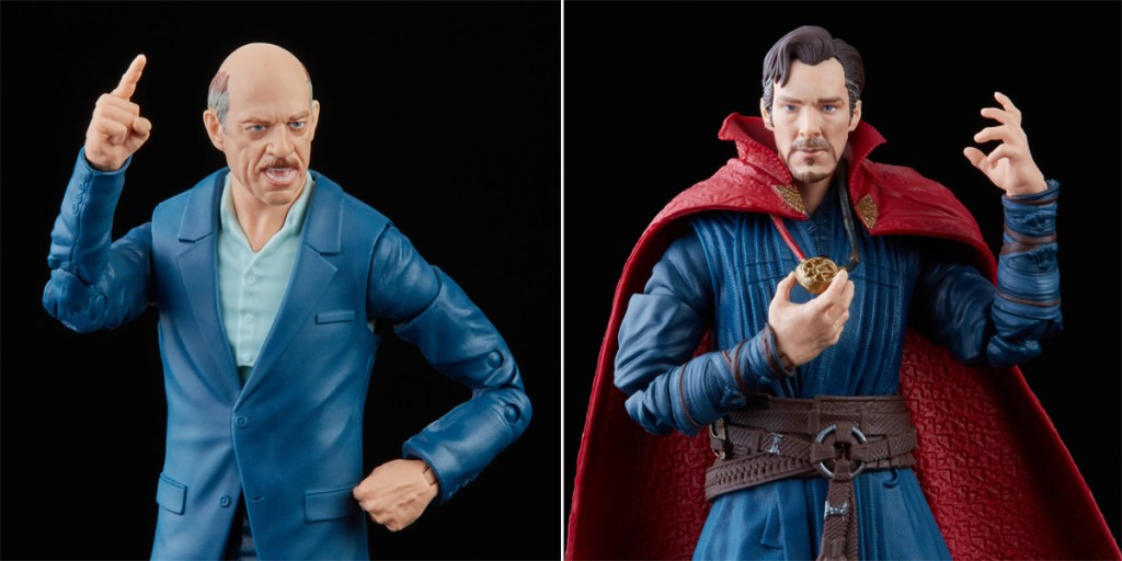 Hasbro Marvel Legends J. Jonah Jameson and Doctor Strange.