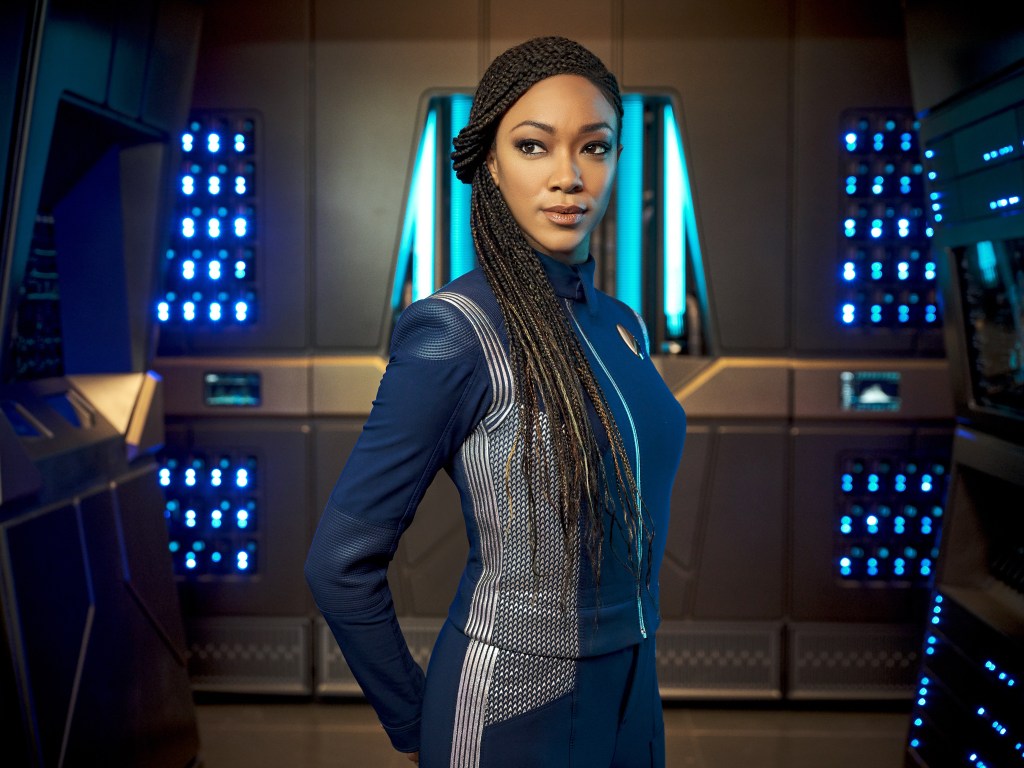 Sonequa Martin-Green as Captain Michael Burnham in Star Trek: Discovery