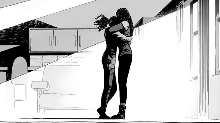 The Walking Dead #178: Elodie and Michonne.