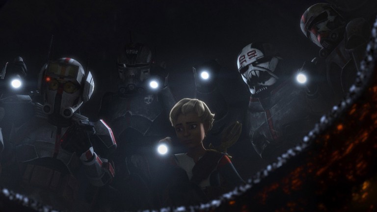 Tech, Echo, Omega, Wrecker and Hunter in a scene from "STAR WARS: THE BAD BATCH