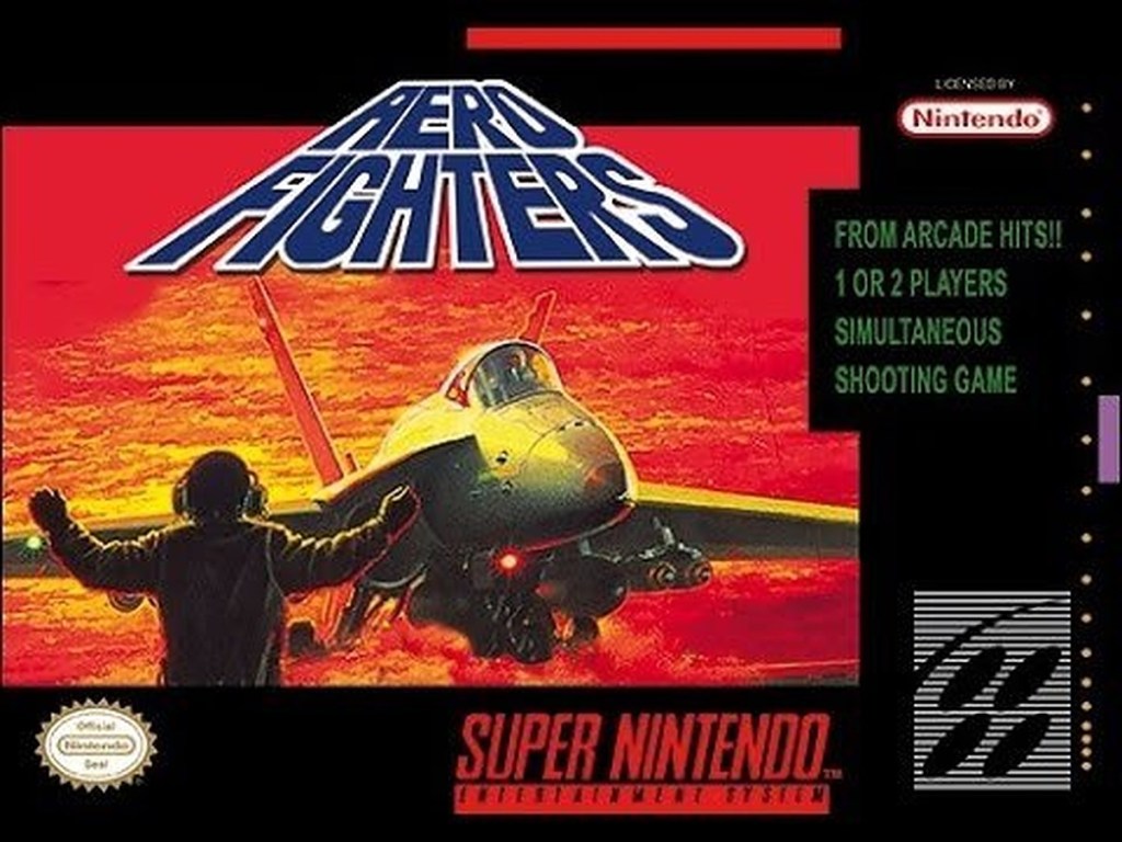 Aero Fighters SNES box