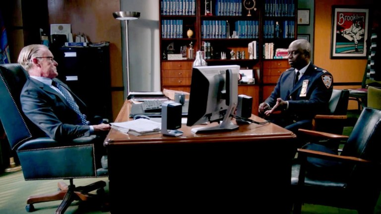 John C. McGinley and Andre Braugher in Brooklyn Nine-Nine Season 8 Episode 3