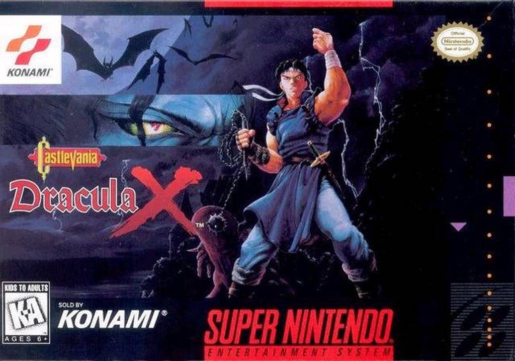Castlevania: Draclux X SNES box