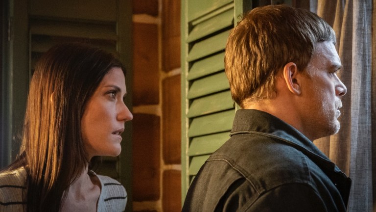 Deb (Jennifer Carpenter) and Dexter (Michael C. Hall) in Dexter: New Blood