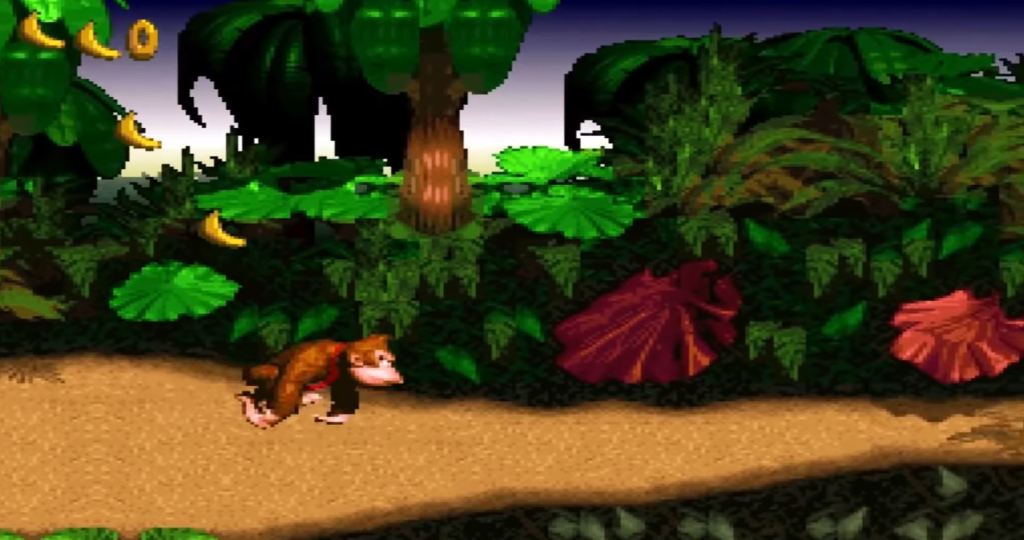 Donkey Kong Country SNES platformer