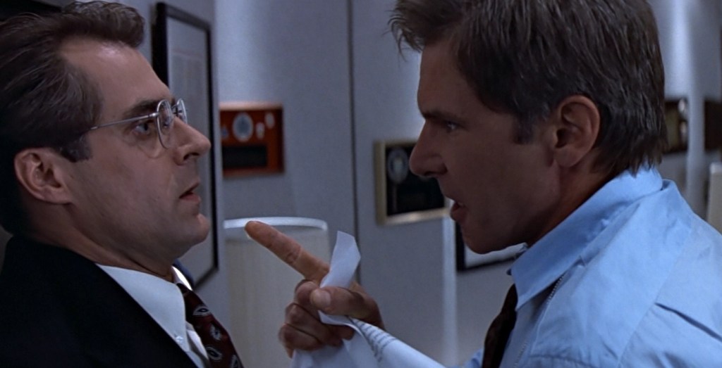 Harrison Ford finger pointing in Clear and Present Danger