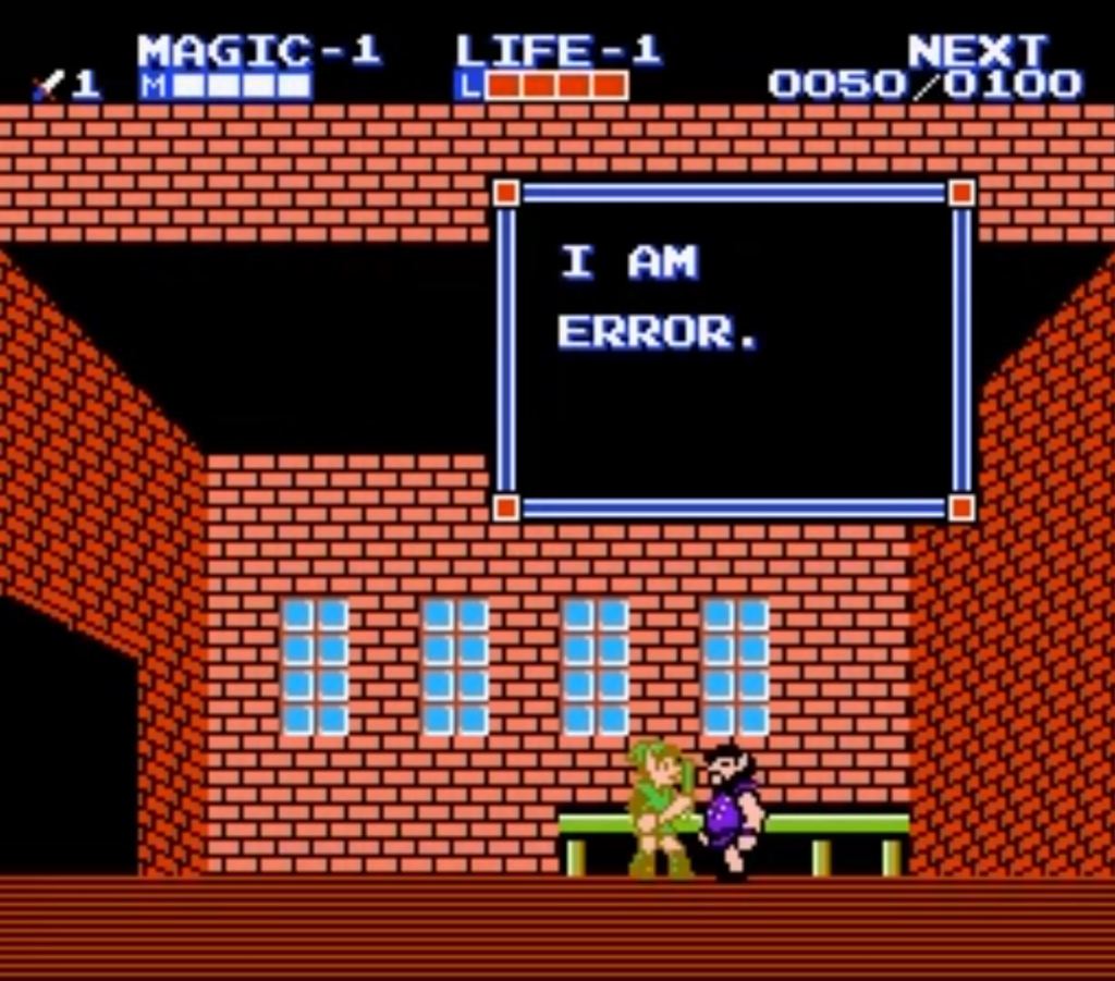 Error - Zelda II: The Adventures of Link