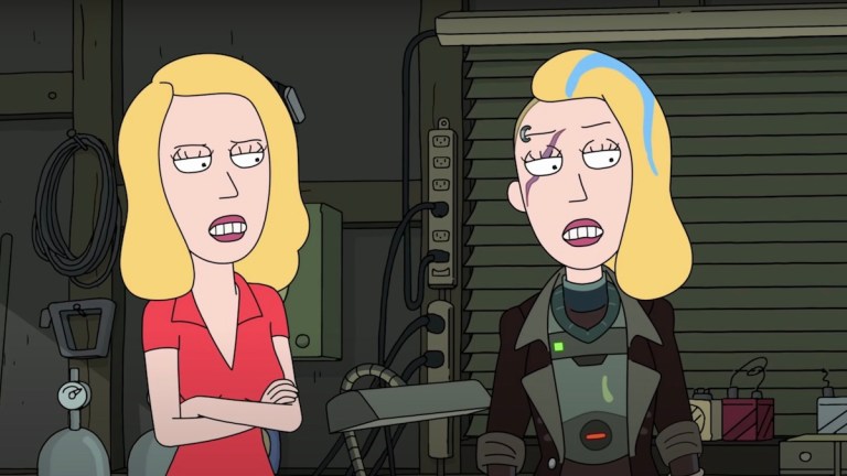 Beth (Sarah Chalke) on Rick and Morty